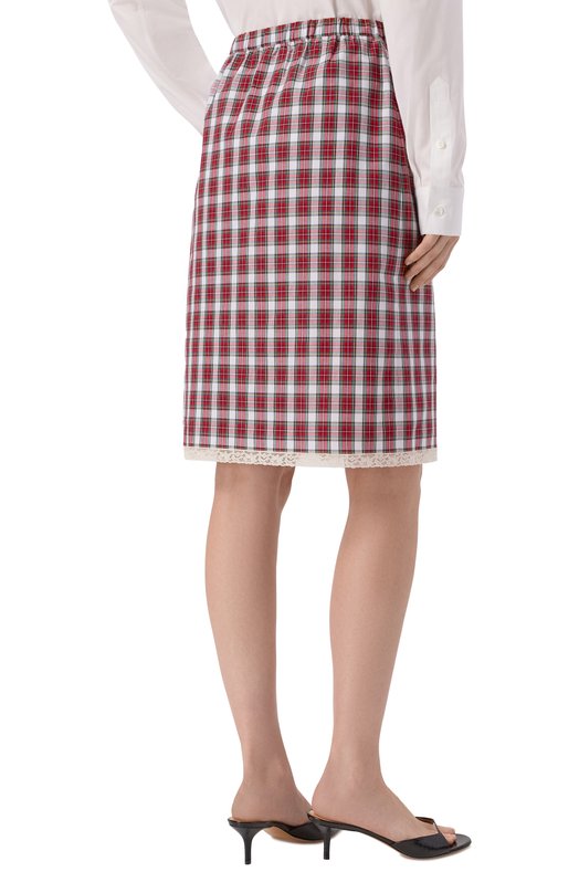 Хлопковая юбка N21 C091/1022 Красный  C091/1022 Фото 4