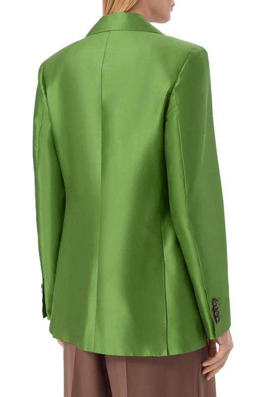 Жакет из хлопка и шелка Kiton D60509K09R1922 Зелёный  D60509K09R1922 Фото 4