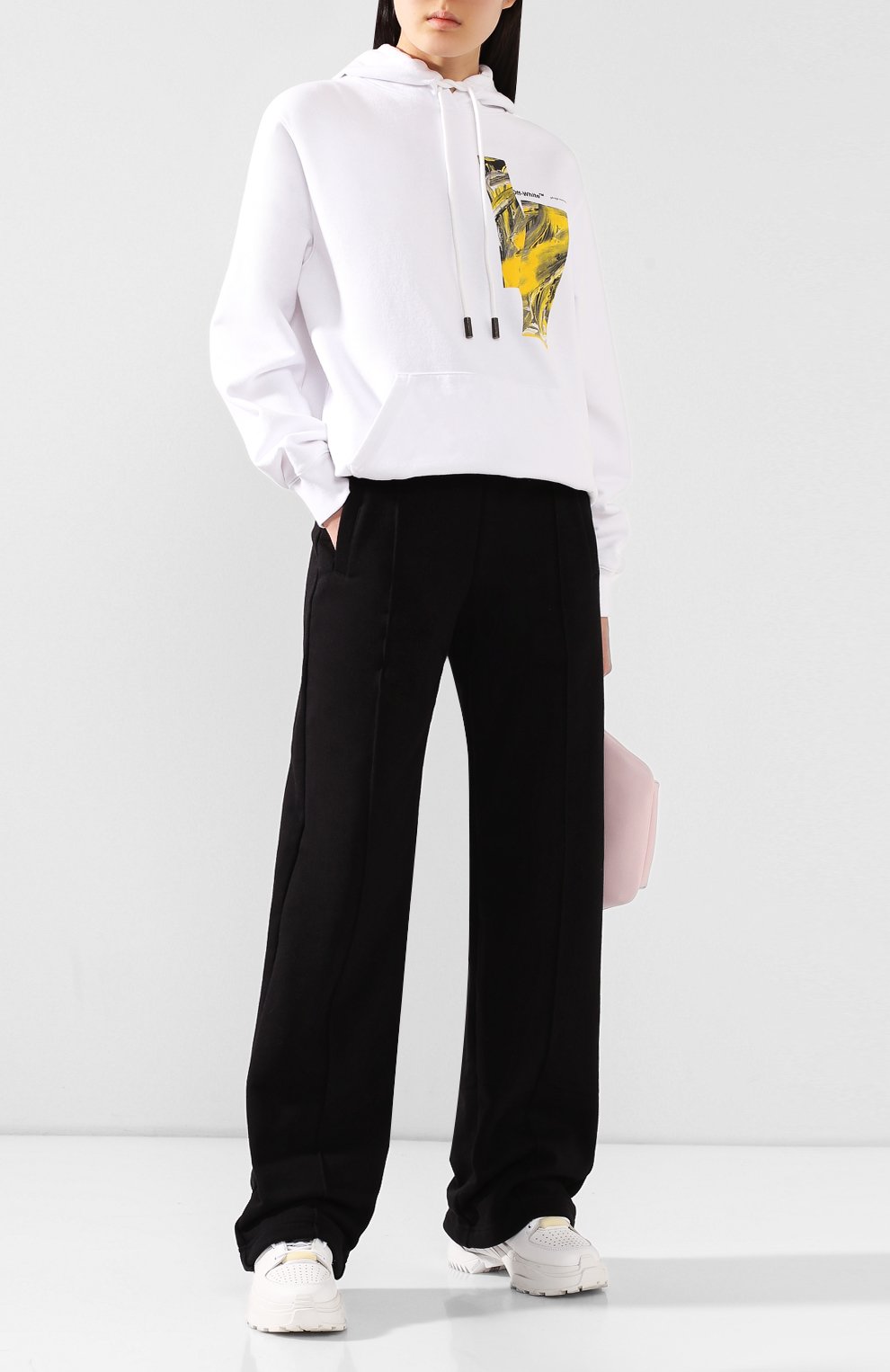 Хлопковое худи OFF-WHITE белого цвета по цене 43650 руб., арт. 0WBB035S20FLE0010118, фото 2 Хлопковое худи OFF-WHITE, арт. 0WBB035S20FLE0010118, фото 2