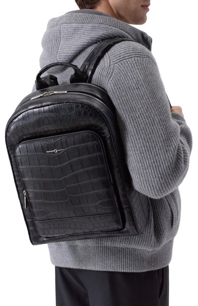 Рюкзак из кожи крокодила AURUS COLLECTION, арт. BP003BKS, фото 2