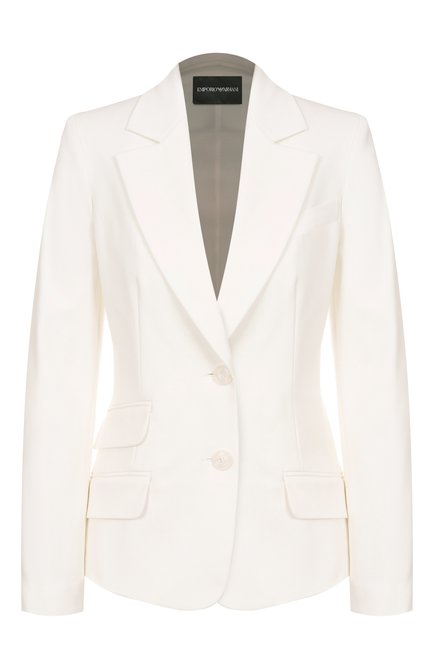 Женский жакет из хлопка и вискозы EMPORIO ARMANI, арт. EW000856/TE10007
