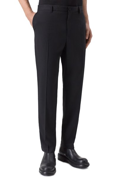 Шерстяные брюки DOLCE & GABBANA черного цвета по цене 89950 руб., арт. GW13ET/FUBFT, фото 3 Шерстяные брюки DOLCE & GABBANA, арт. GW13ET/FUBFT, фото 3