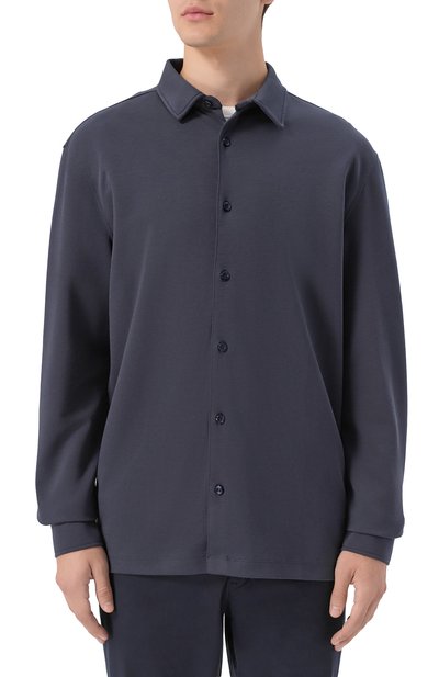 Рубашка BOGNER темно-синего цвета по цене 23700 руб., арт. 58079784, фото 3 Рубашка BOGNER, арт. 58079784, фото 3