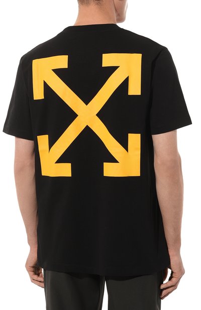 Хлопковая футболка OFF-WHITE, арт. OMAA027C99JER0151001, фото 4