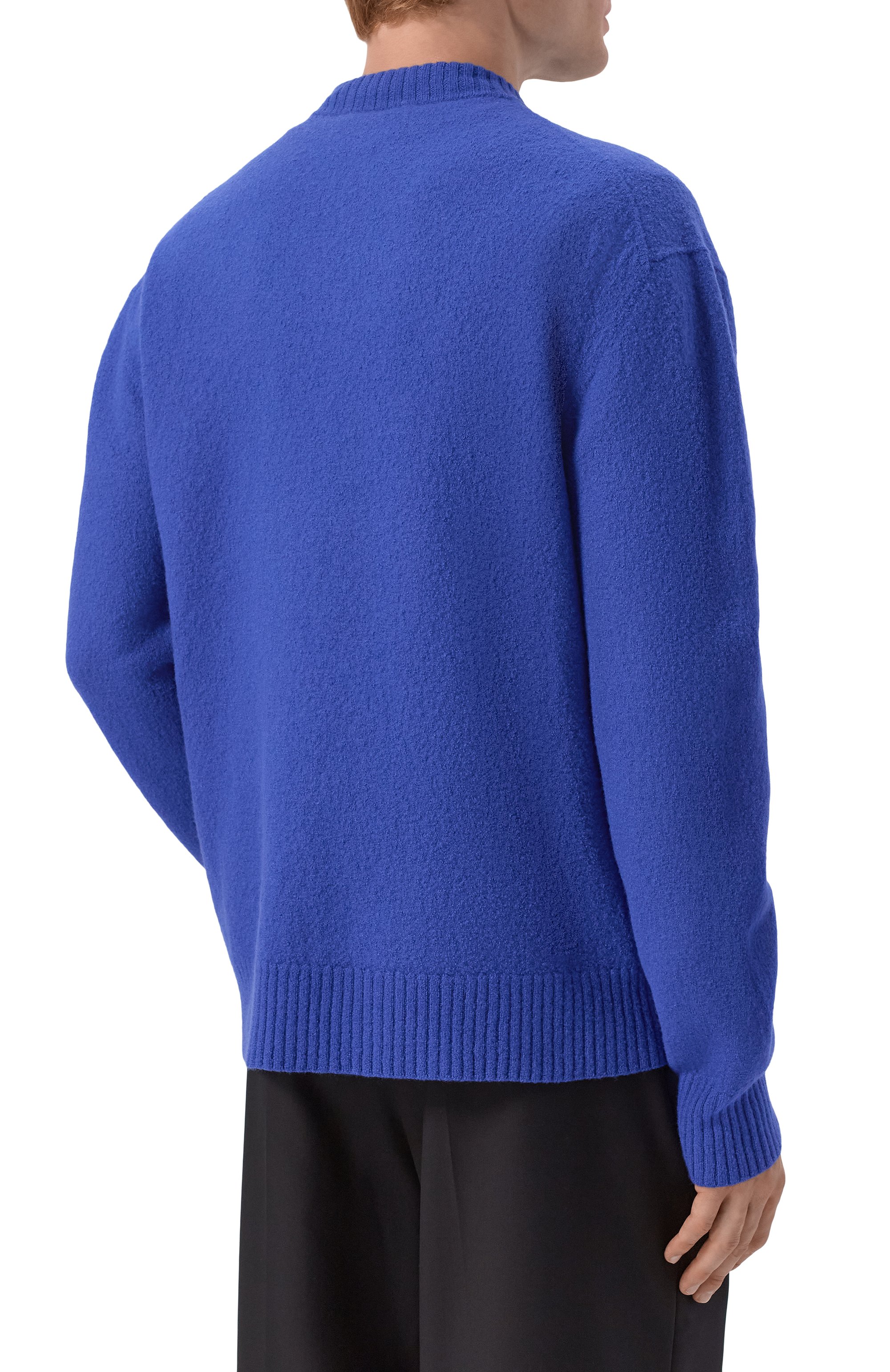 Шерстяной свитер JIL SANDER синего цвета по цене 112500 руб., арт. J21GP0002/J14603, фото 4 Шерстяной свитер JIL SANDER, арт. J21GP0002/J14603, фото 4