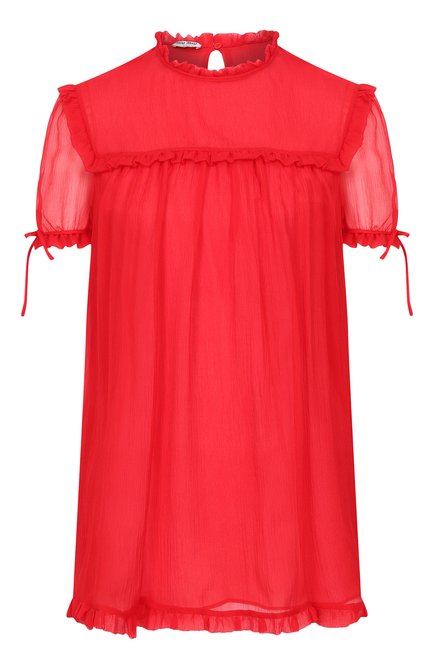 Женская шелковая блузка MIU MIU, арт. MT1503-BRW-F0D17