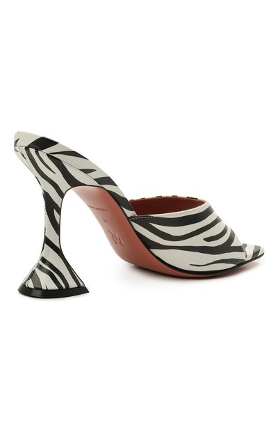 Кожаные мюли lupita AMINA MUADDI, арт. LUPITA SLIPPER/PRINT NAPPA/ZEBRA, фото 4