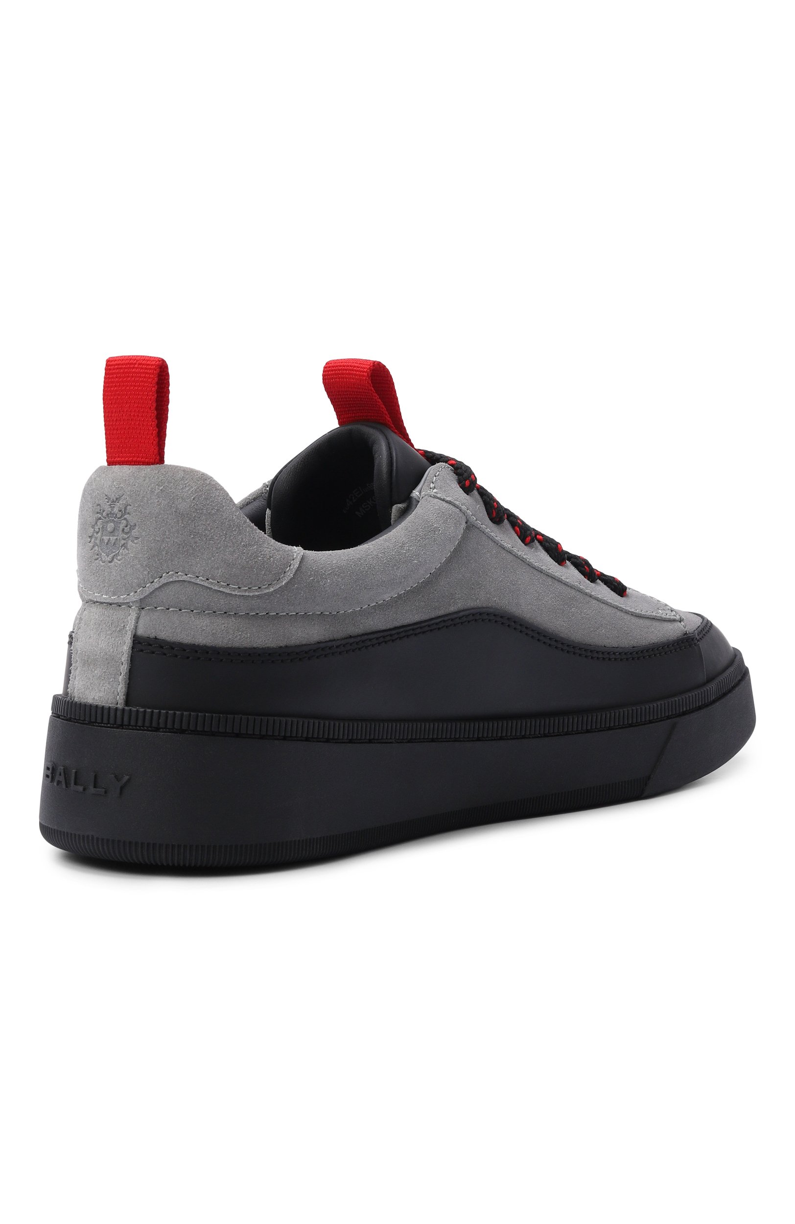 Кожаные кеды rudys BALLY серого цвета по цене 53900 руб., арт. MSK0E7/VT992__SU009I0W9, фото 4 Кожаные кеды rudys BALLY, арт. MSK0E7/VT992__SU009I0W9, фото 4