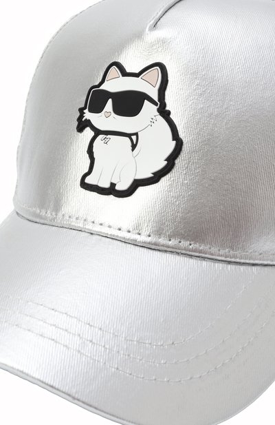 Хлопковая бейсболка KARL LAGERFELD KIDS, арт. Z30392, фото 3