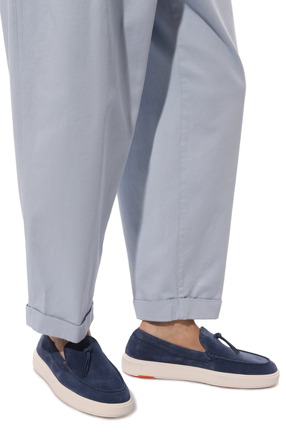 Замшевые лоферы SANTONI, арт. MBCD21439BARCSB5U48, фото 3