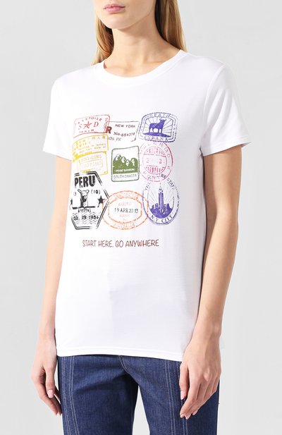 Футболка с принтом TEREKHOV GIRL, арт. 2TSH011/PERU/5620.100/S19, фото 3