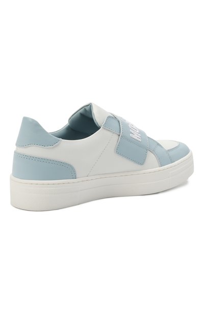 Кожаные кеды MOSCHINO, арт. 67498/S0FTY/KIPS/VERNICE 7/36-41, фото 3