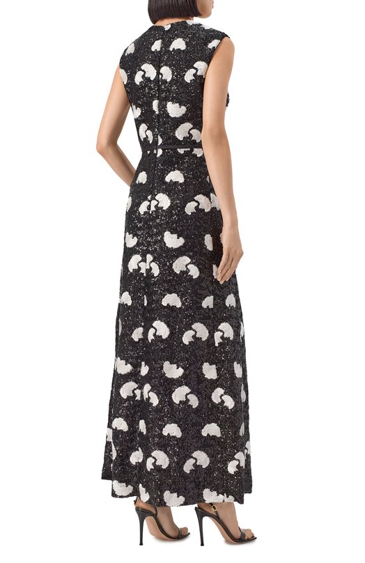 Платье с отделкой пайетками Giambattista Valli 25FWPVCA5163/39EMB Чёрно-белый  25FWPVCA5163/39EMB Фото 4