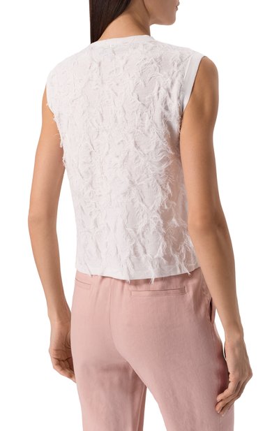 Хлопковый топ LORENA ANTONIAZZI, арт. P25130TM24A/1329, фото 4