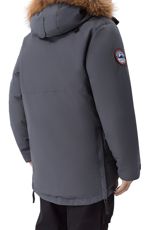 Пуховая парка Polus с отделкой из енота Arctic Explorer POLUS_GREY Серый  POLUS_GREY Фото 4