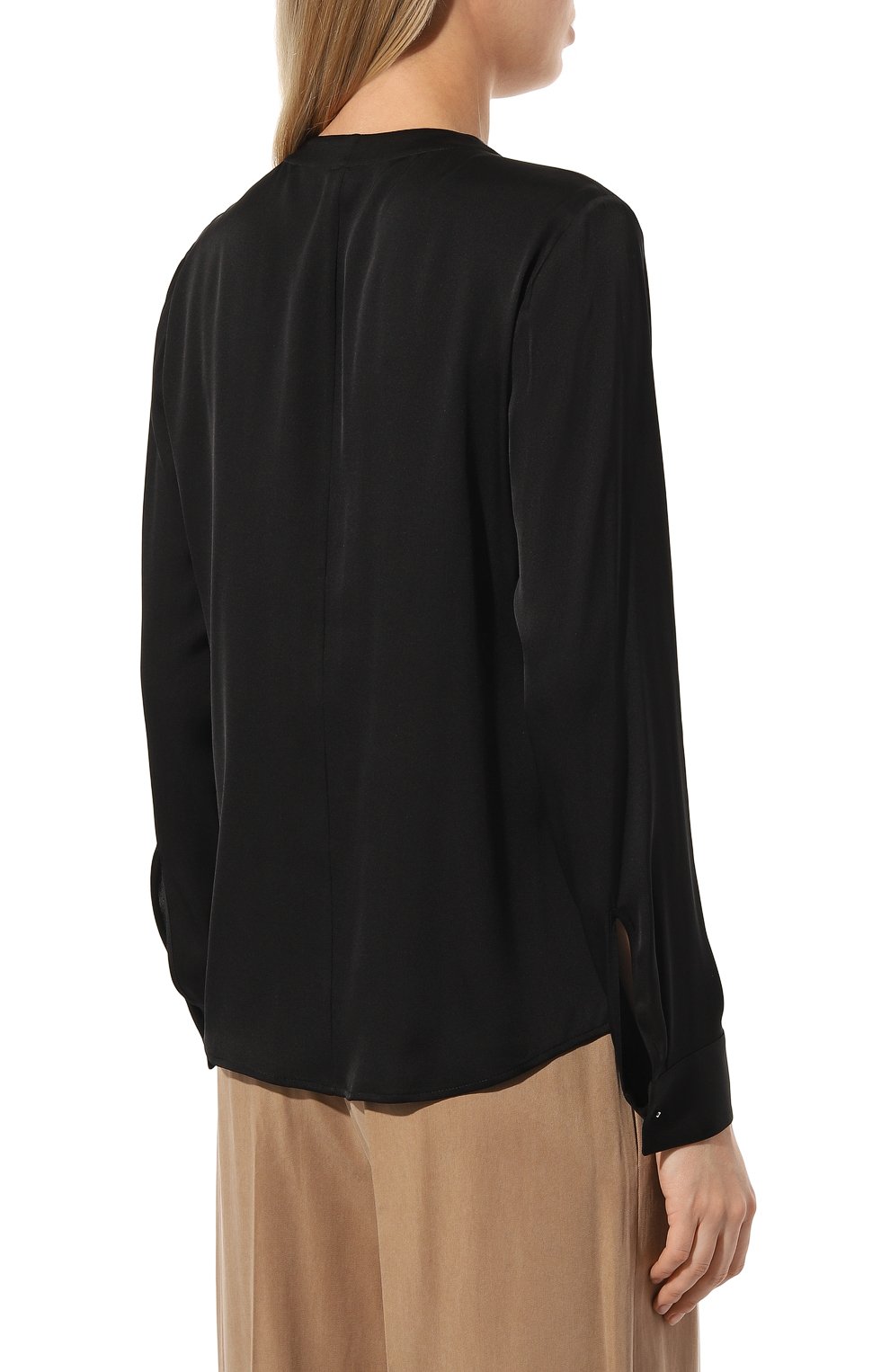 Шелковая блузка BOSS черного цвета по цене 26100 руб., арт. 50490058, фото 4 Шелковая блузка BOSS, арт. 50490058, фото 4