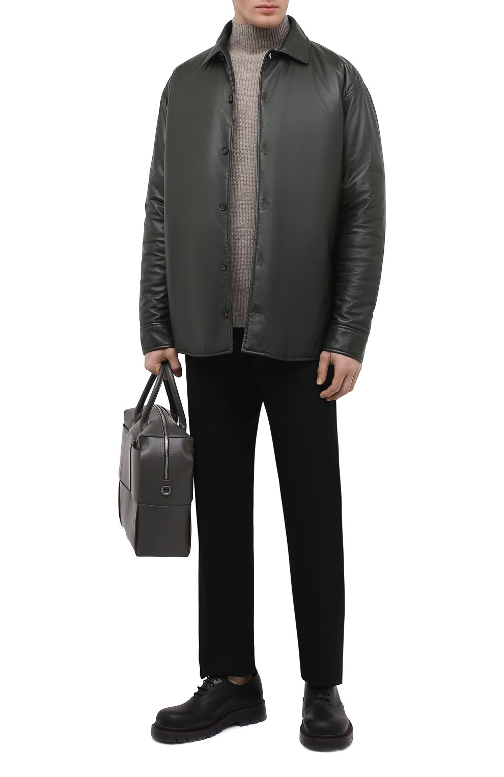 Кожаная рубашка BOTTEGA VENETA, арт. 663218/V16H0, фото 2