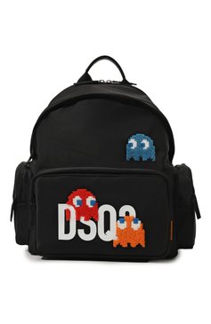 Мужской текстильный рюкзак dsquared2 x pac-man™ DSQUARED2 черного цвета, арт. BPM0106/11700001 | Фото 1 (Материал сплава: Проставлено; Ремень/цепочка: На ремешке; Материал: Текстиль; Драгоценные камни: Проставлено; Стили: Кэжуэл; Размер: large)