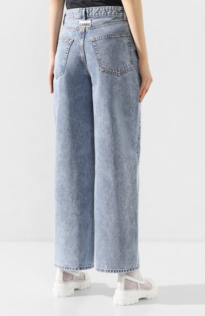 Джинсы GANNI голубого цвета по цене 20500 руб., арт. F4481, фото 4 Джинсы GANNI, арт. F4481, фото 4