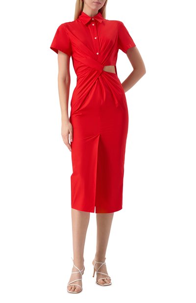 Хлопковое платье MSGM, арт. 3842MDA30X/257315, фото 3