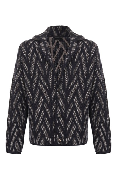 Мужской шерстяной кардиган EMPORIO ARMANI, арт. EM006261/AF29853