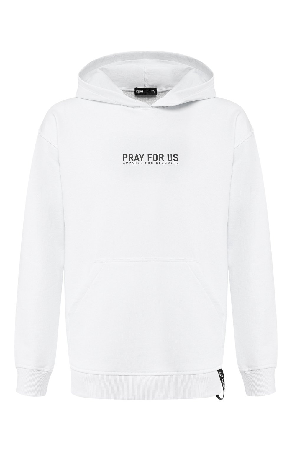 Хлопковое худи PRAY FOR US, арт. BRH-02 WHITE, фото 1