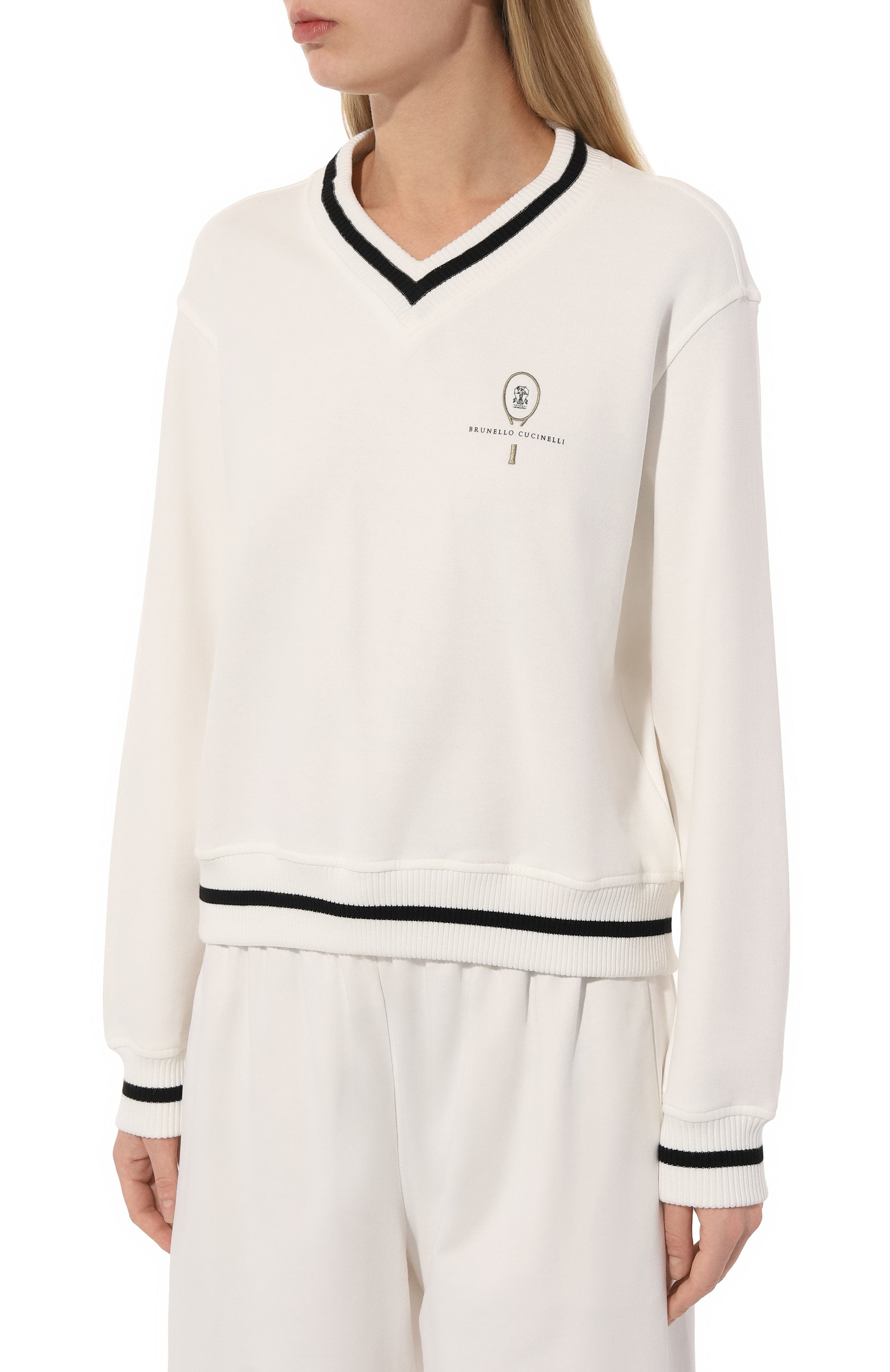 Хлопковый свитшот BRUNELLO CUCINELLI, арт. MN05NB1319, фото 3