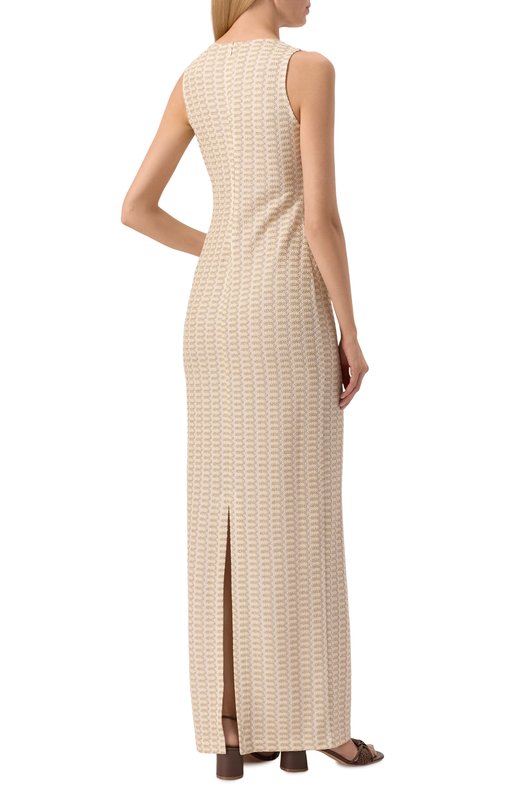 Платье из вискозы Missoni DS25SG1N/BR010R Бежевый  DS25SG1N/BR010R Фото 4