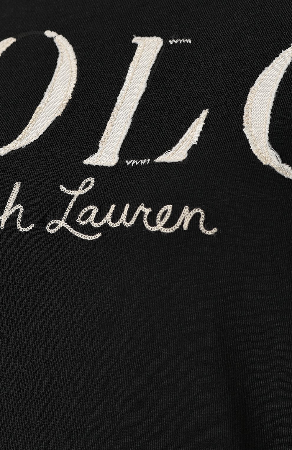 Хлопковая футболка с круглым вырезом и логотипом бренда POLO RALPH LAUREN черного цвета по цене 9615 руб., арт. 211719204, фото 5 Хлопковая футболка с круглым вырезом и логотипом бренда POLO RALPH LAUREN, арт. 211719204, фото 5