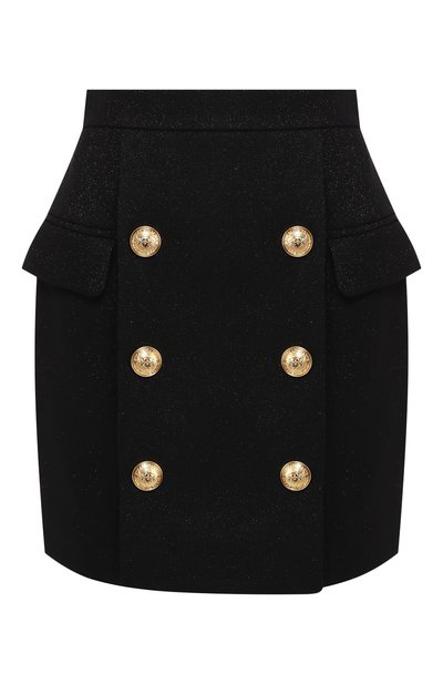 Женская шерстяная юбка BALMAIN, арт. RF14201/W023