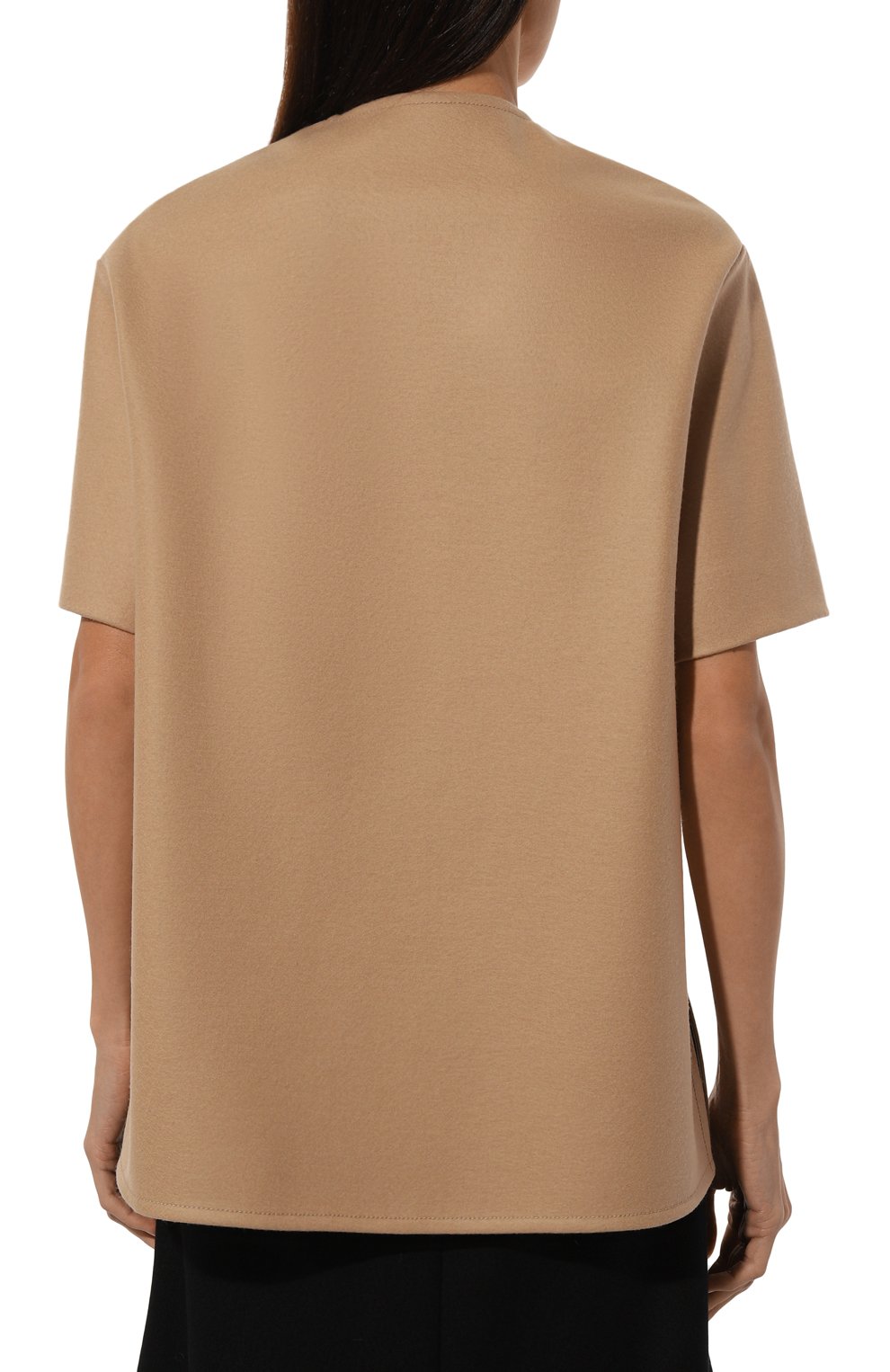 Шерстяной топ JIL SANDER бежевого цвета по цене 82700 руб., арт. J02NC0223/J40045, фото 4 Шерстяной топ JIL SANDER, арт. J02NC0223/J40045, фото 4