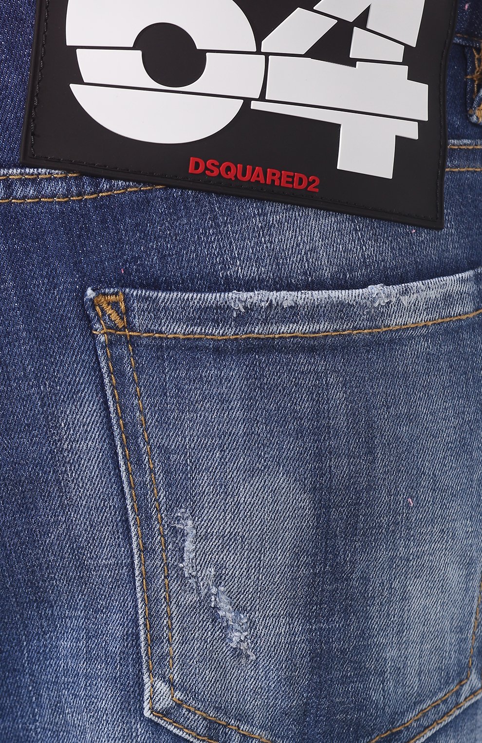 Джинсы с отворотами DSQUARED2 синего цвета по цене 33200 руб., арт. S72LB0185/S30342, фото 5 Джинсы с отворотами DSQUARED2, арт. S72LB0185/S30342, фото 5