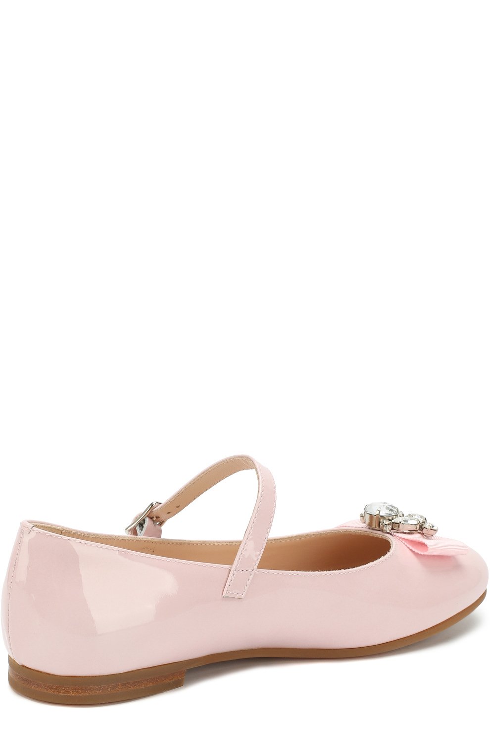 Лаковые туфли с бантом и кристаллами IL GUFO розового цвета по цене 24700 руб., арт. G362/VIT. VERNICE/35-42, фото 3 Лаковые туфли с бантом и кристаллами IL GUFO, арт. G362/VIT. VERNICE/35-42, фото 3