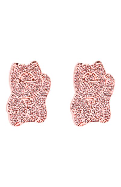 Клипсы SASHAVERSE светло-розового цвета по цене 34830 руб., арт. Earrings4/DFF, фото 3 Клипсы SASHAVERSE, арт. Earrings4/DFF, фото 3