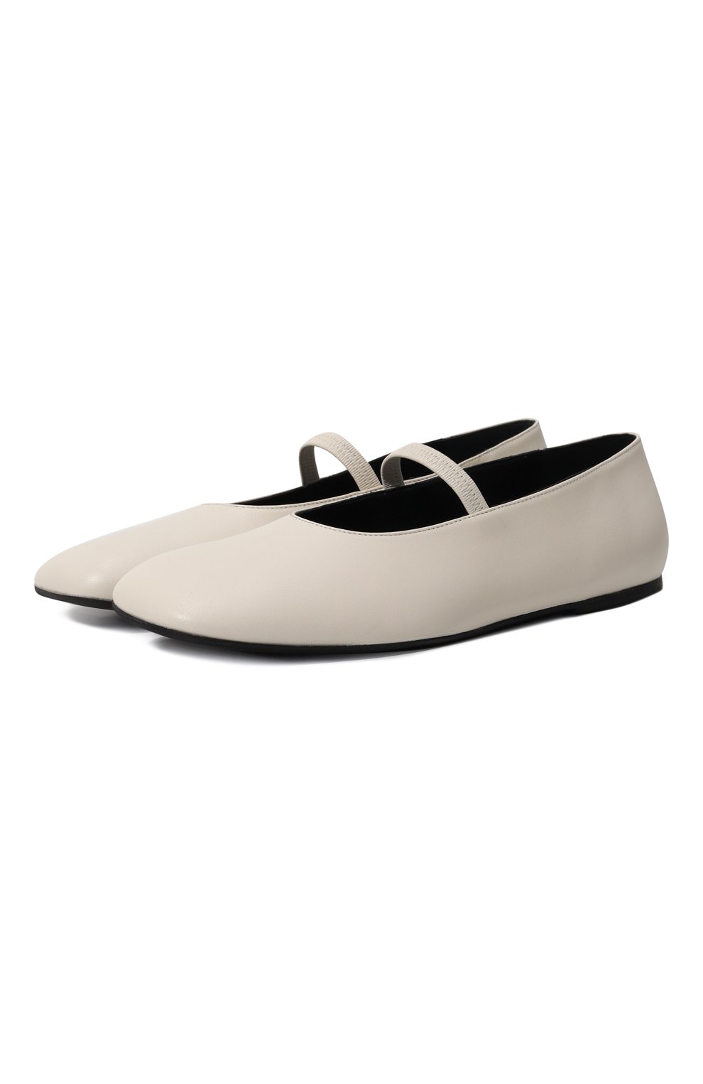 Кожаные балетки maria ERIKA CAVALLINI кремового цвета по цене 46950 руб., арт. P4WY03, фото 1 Кожаные балетки maria ERIKA CAVALLINI, арт. P4WY03, фото 1