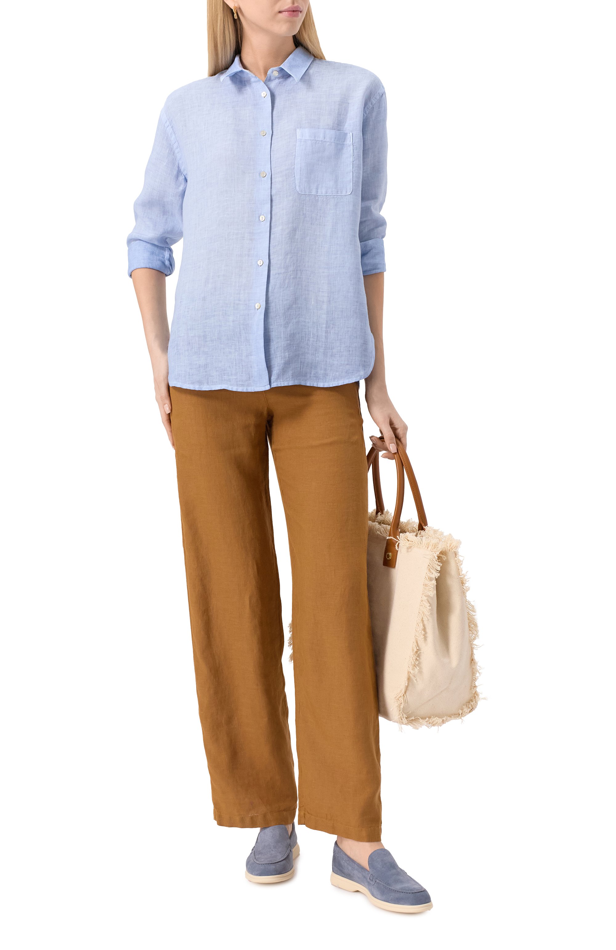 Льняные брюки 120% LINO, арт. 32ALIW2145/0000115, фото 2