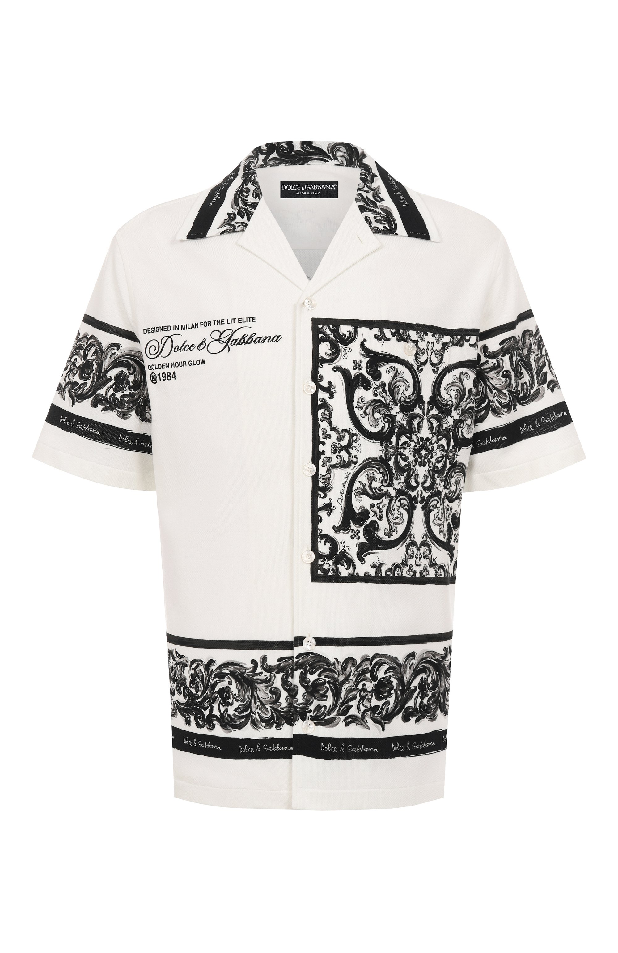 Хлопковая рубашка DOLCE & GABBANA, арт. G5JH9T/II7HN, фото 1