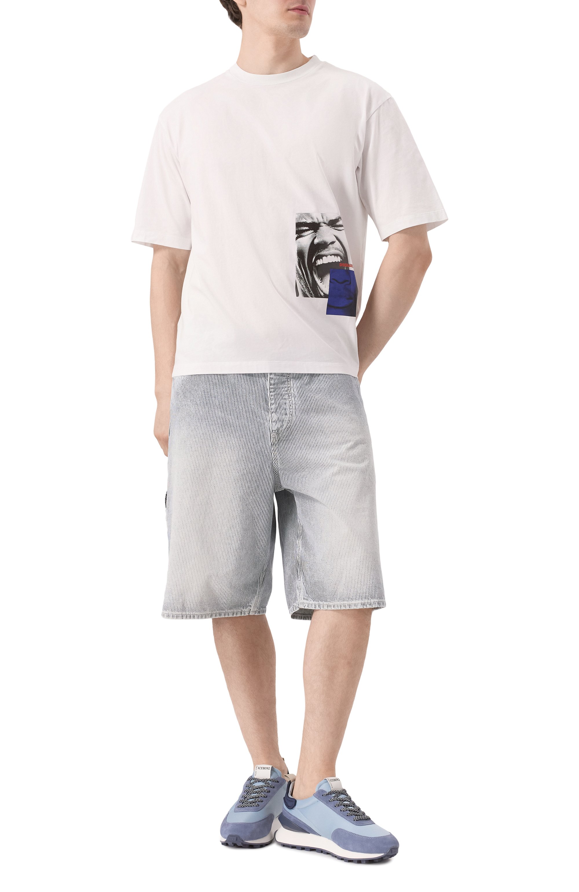 Хлопковая футболка DSQUARED2, арт. S71GD1537/D20020, фото 2