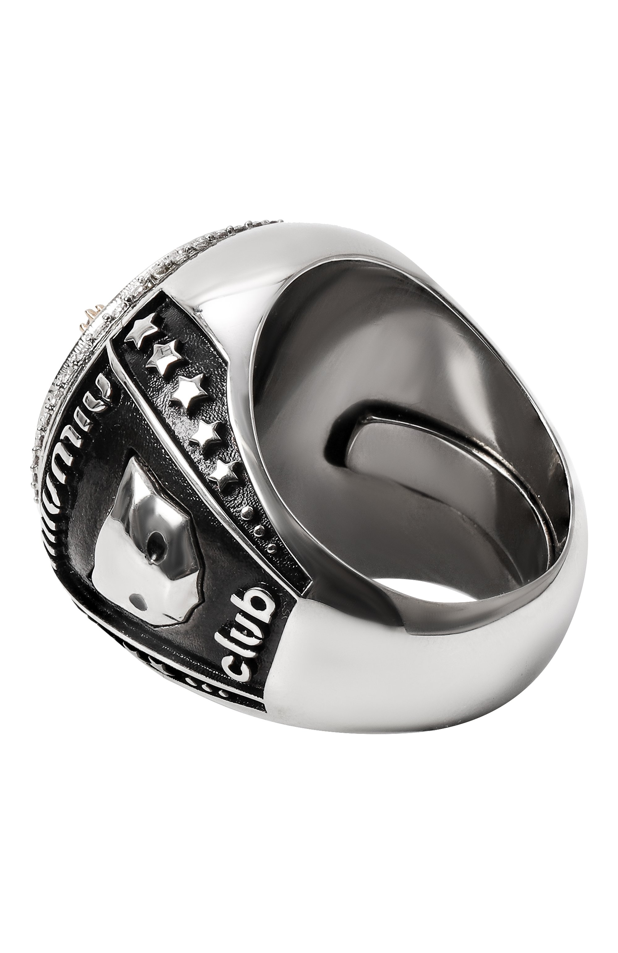 Кольцо pavé MIU MIU серебряного цвета по цене 120000 руб., арт. 5JA088-2DTH-F02NT, фото 3 Кольцо pavé MIU MIU, арт. 5JA088-2DTH-F02NT, фото 3