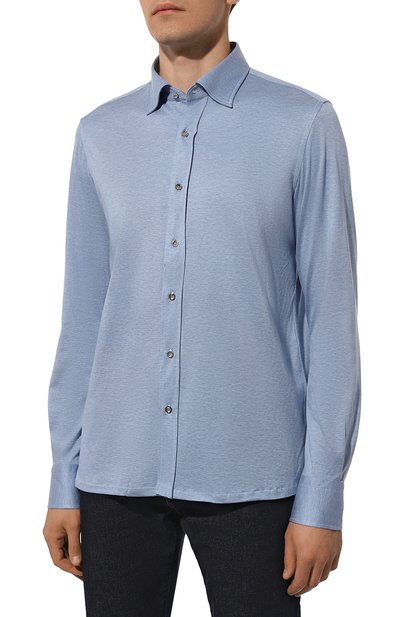 Рубашка из хлопка и шелка STEFANO RICCI, арт. CJ007593/TE2801, фото 3