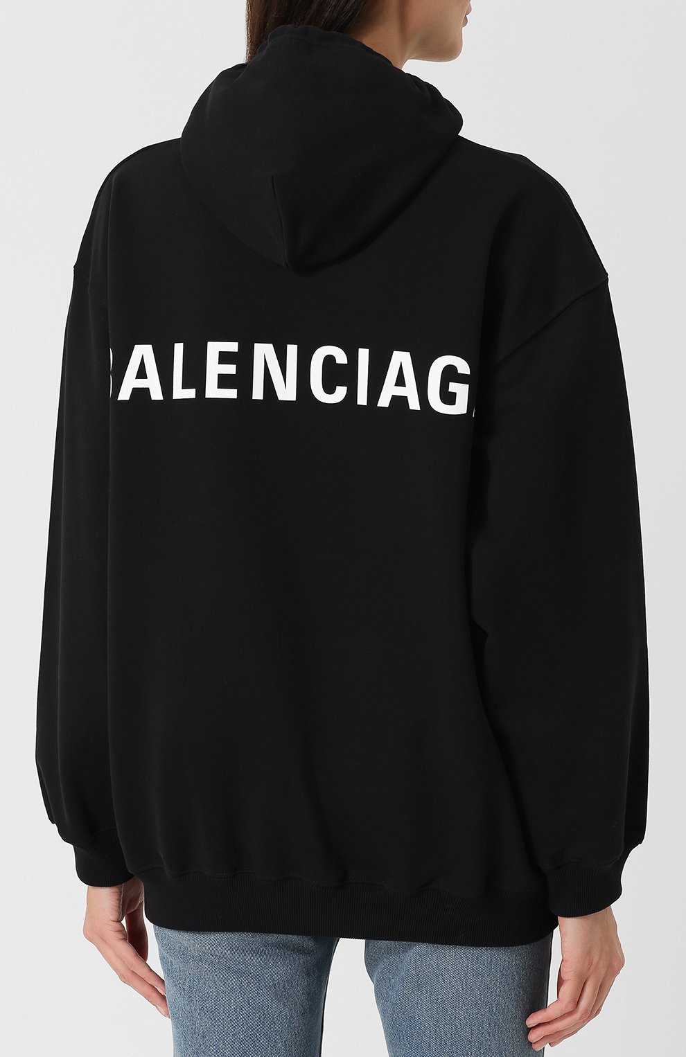 Хлопковая толстовка с капюшоном и логотипом бренда BALENCIAGA, арт. 518215/TAV37, фото 4