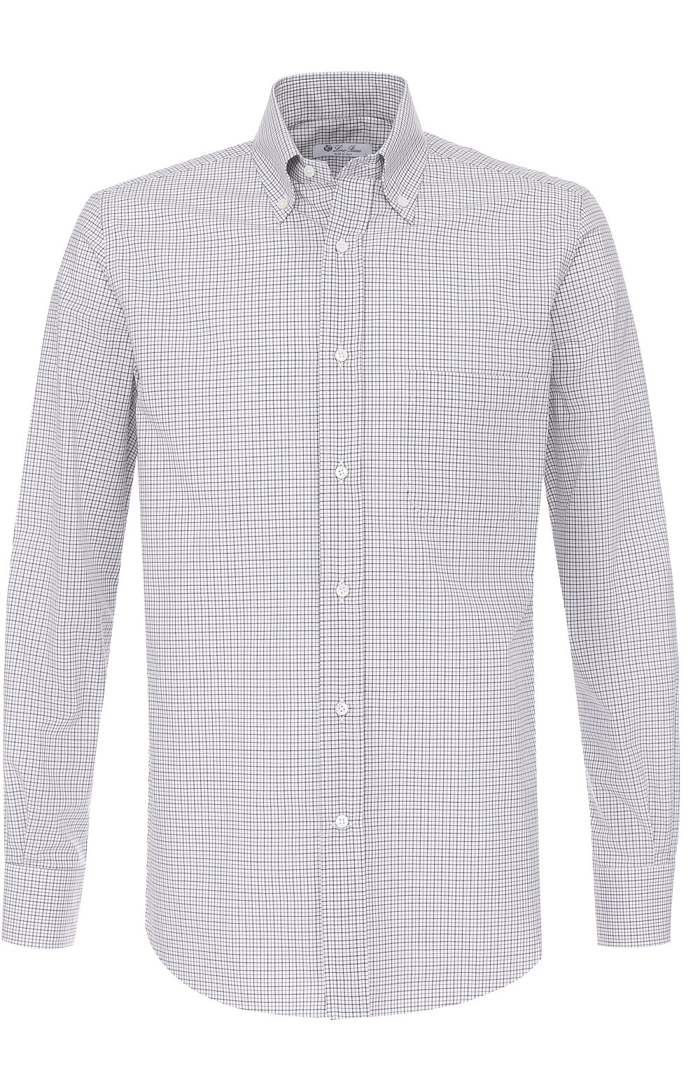 Хлопковая рубашка с воротником button down LORO PIANA, арт. FAG3502, фото 1