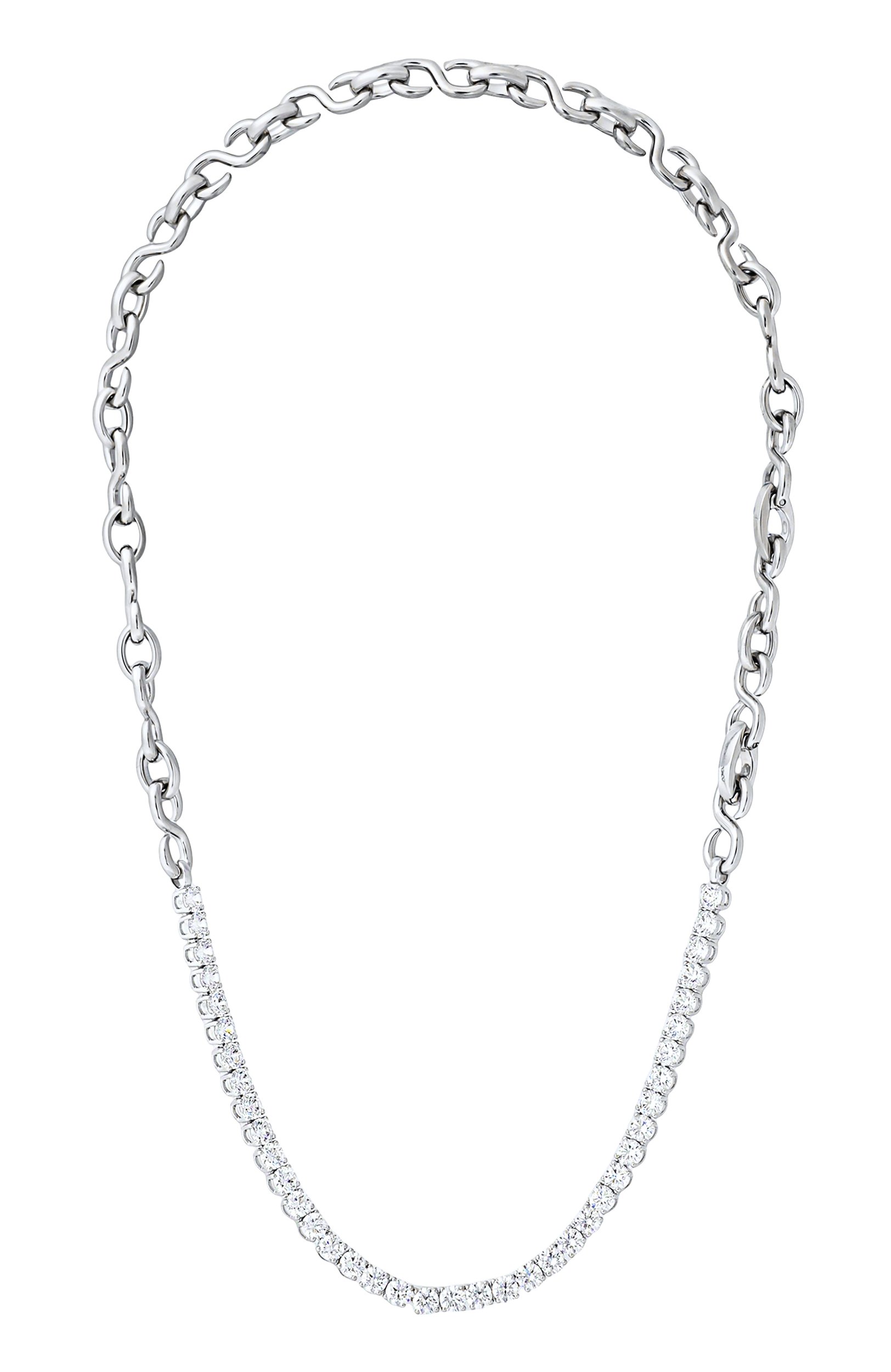 Колье matrix SWAROVSKI серебряного цвета по цене 35400 руб., арт. 5747732, фото 1 Колье matrix SWAROVSKI, арт. 5747732, фото 1