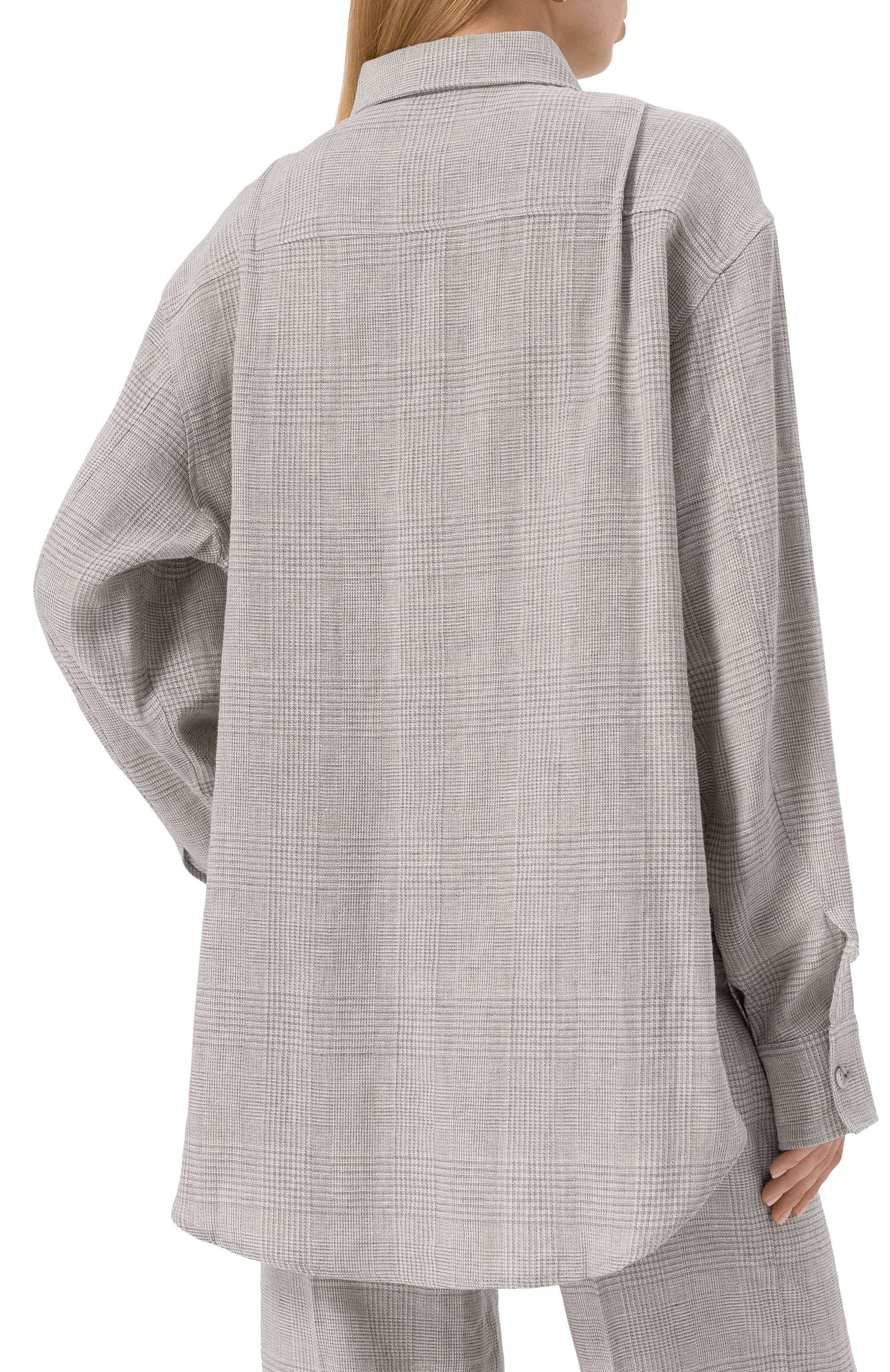 Рубашка THE ANDAMANE серого цвета по цене 61550 руб., арт. T170901C/TNL011, фото 4 Рубашка THE ANDAMANE, арт. T170901C/TNL011, фото 4