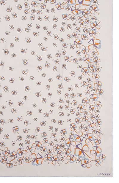 Шелковый платок LANVIN молочного цвета по цене 31800 руб., арт. 6L9090/SS671, фото 4 Шелковый платок LANVIN, арт. 6L9090/SS671, фото 4