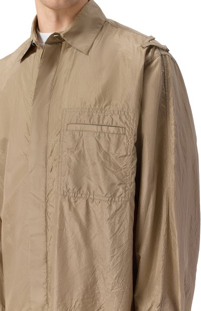 Шелковая рубашка BOTTEGA VENETA бежевого цвета по цене 323500 руб., арт. 852449/V6D80, фото 5 Шелковая рубашка BOTTEGA VENETA, арт. 852449/V6D80, фото 5