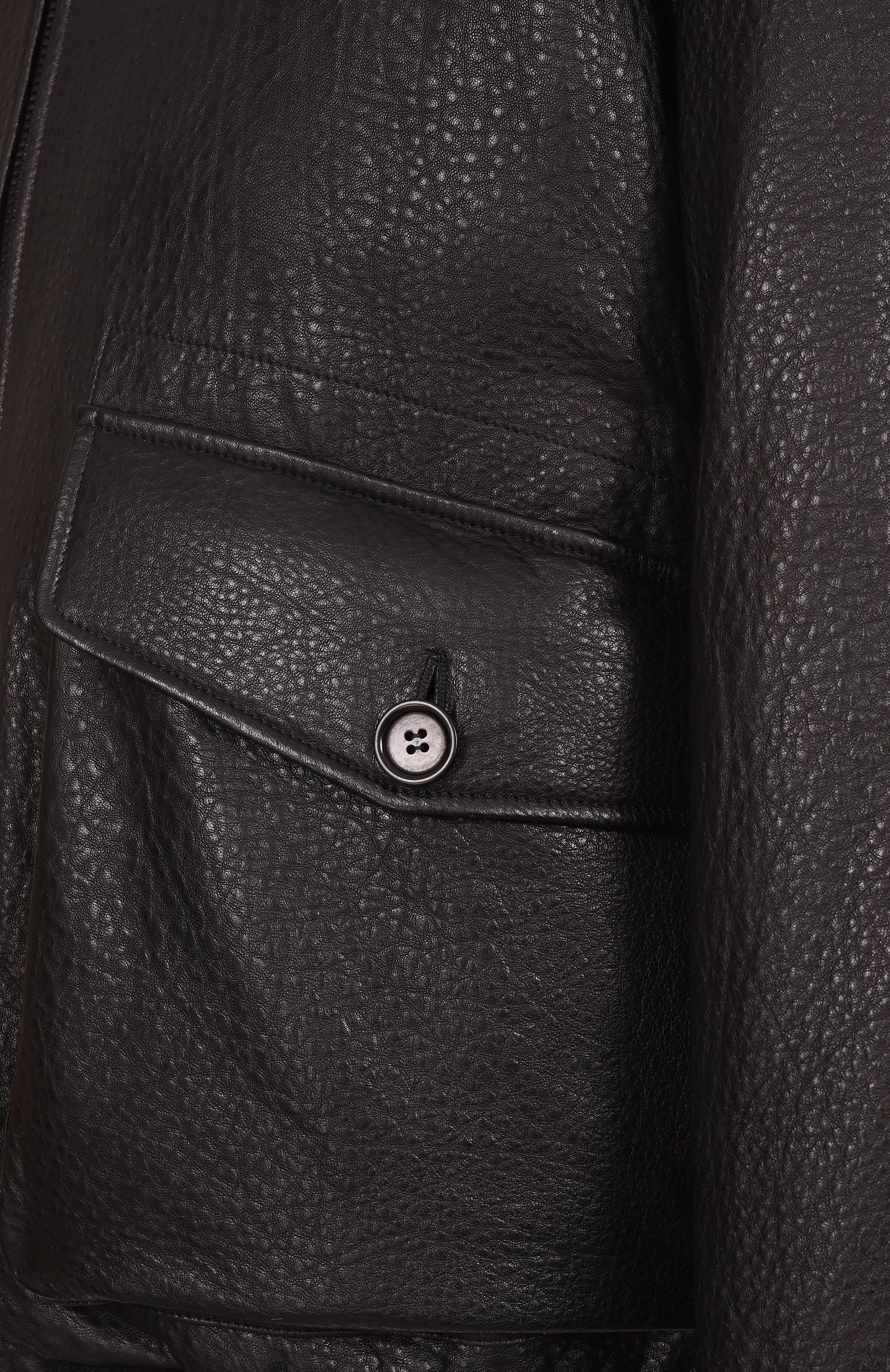 Кожаный бомбер MVST, арт. ZECK-ES4255-1 BS/Z2268-1, фото 6