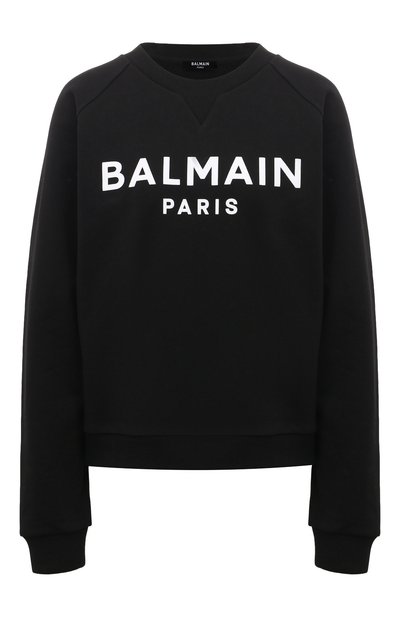 Женский хлопковый свитшот BALMAIN, арт. XF1JQ001BB37