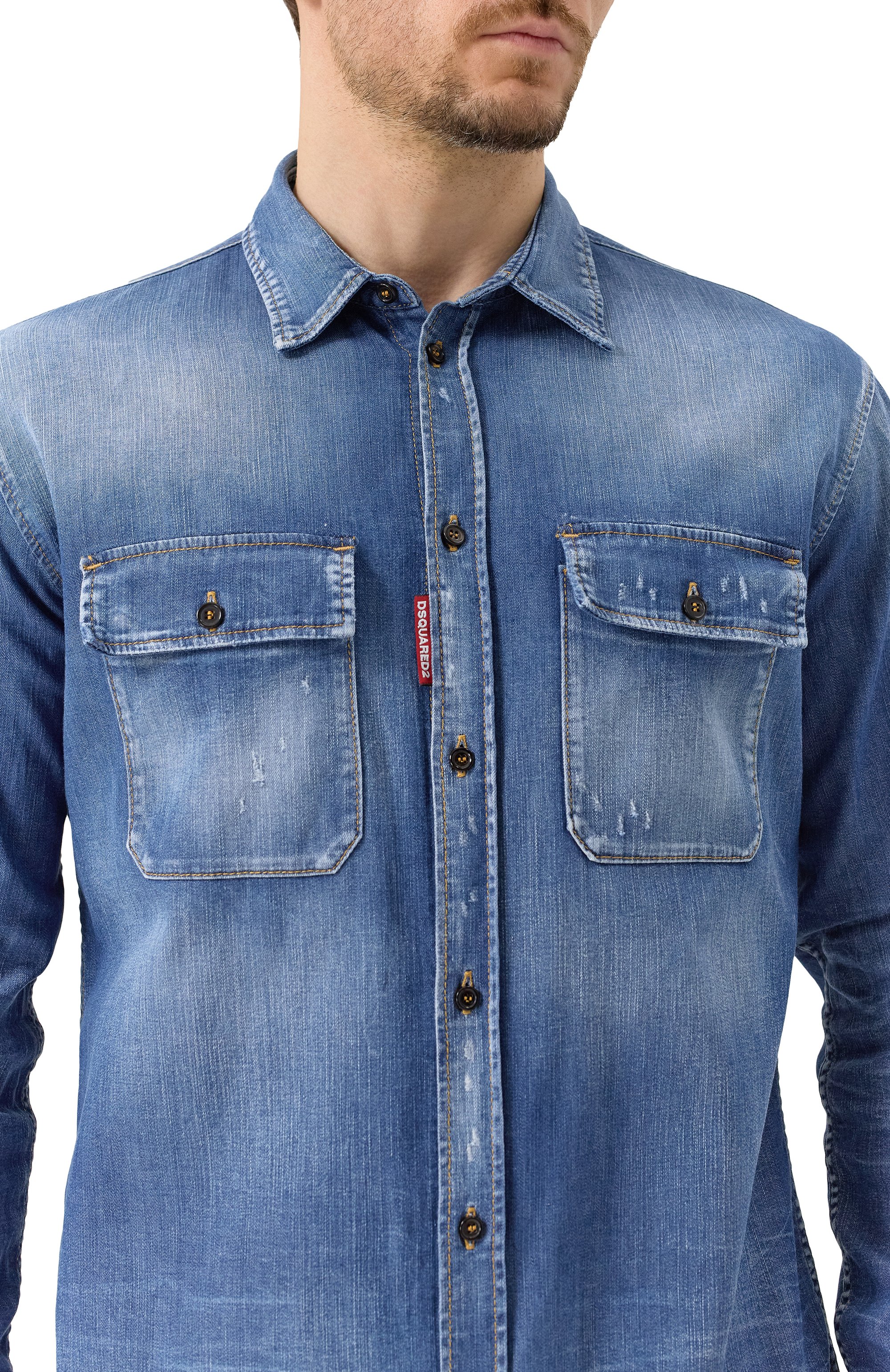 Джинсовая рубашка DSQUARED2, арт. S74DM0904/S30341, фото 5