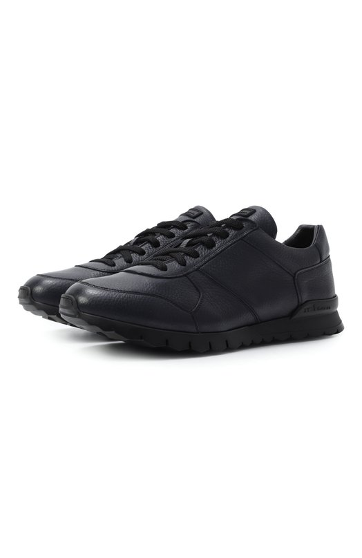 Кожаные кроссовки Kiton USSA114N0012602 Синий USSA114N0012602